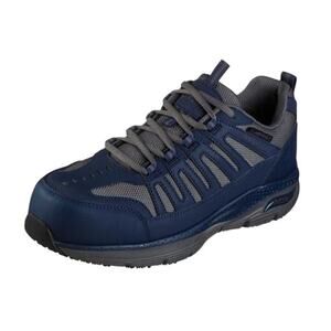 Skechers Mens Work Arch Fit SR Riggit Carbon CT Shoe US 10.5M EU 44 Blue EUC